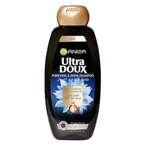 Garnier Ultra Doux Charcoal And Nigella Seed Oil Purifying And Shine Shampoo Black 200ml
