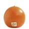 Eika Ball Candle Orange 70mm