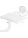 Moon Ergonomic Deep Sleep Contour Best Pillow For Neck Support And Cervical Spine Memory Foam, White, 60X40X12cm