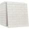 LINGWEI PE Foam Self Adhesive Wall Sticker Adhesive Wall Tiles Waterproof Wall Panels Decorative Wall Tile Sticker Waterproof White Wallpaper 3D Brick Wall Stickers 20-Pieces