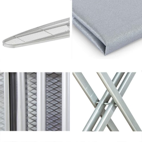 Foldable Ironing Board, HETM523F00473, Gray, Iron Stand Board.