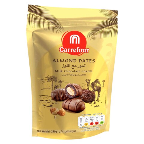 Carrefour Almond Milk Chocolate Dates, 250g