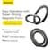 Baseus Magnetic Metal Ring Holder For iPhone Stylish And Secure Finger Grip Stand Compatible With iPhone 12 13 14 15 Series Pro Pro Max Mini Easy To Attach Holder Made For MagSafe Accessory Grey