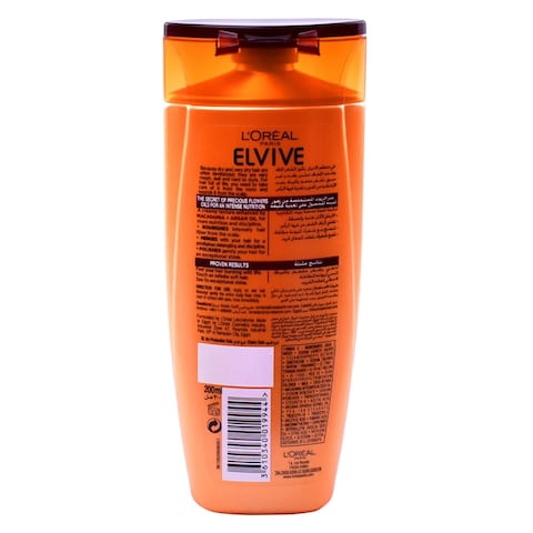 L&#39;Or&eacute;al Paris Elvive Shampoo, Extraordinary Oil , For Dry Hair - 200 ml