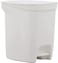 Tramontina Since 1911, Made In Brazil Compact 10Liter White Polypropylene Trash Bin With Galvanized Steel Rod