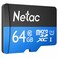 كارت ميموري مايكرو SDHC نيتاك P500 - 64 جيجا - أسود