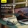 Baseus 100W Flash Series II Two-for-Three Fast Charging USB Type C Data Cable Compatible For iPhone 15/14/13/12/11 Series/MacBook/iPad/Samsung/Huawei And More 1.2 m Length, Black