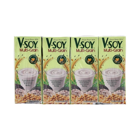 V-Soy Multi-Grain Soya Bean Milk 200mlx4