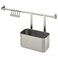 Kungsfors - Rail With 5 Hooks And 1 Container, Stainless Steel, 56 Cm