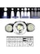 Generic LED Torch Flashlight Riding Light USB Chargeable With 3 Heads Adjustable For Outdoor