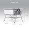 Teknum FELLOW 2 Twin Bedside Crib Bassinet - Grey