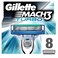 Gillette Mach3 Turbo Men's Razor Blade Refills 8 Pieces