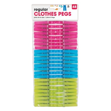 Uncle Bills Pegs Plastic 48Pack