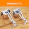 Generic Manual Juicer Household Stainless Steel Baby Fruit Juicer Mini Juicer Creative Portable Durable Juicer Silver