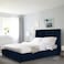In House Berlin Velvet Bed Frame - Single - 200x100 cm - Dark Blue