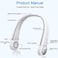 Generic Woxter Portable Neck Fan, Hands Free Bladeless Neck Fan, 360 Cooling Hanging Fan, USB Rechargeable Personal Neck Fan, Headphone Design Neck Air Conditioner With 3 Wind Speed