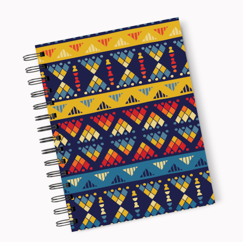 Loud Universe Spiral Notebook Marble Aqua Hard Cover Notebook with Premium High Quality Paper A5 Size