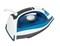 Sonashi Electric Steam Iron with Ceramic Soleplate/Anti-Drip/Anti-Calc/Auto Shut-Off/LED Display and Self-Clean Function, 100% Active Steam Holes - Scratch-Resistant 2400 W SI-5075C Deep Blue/White