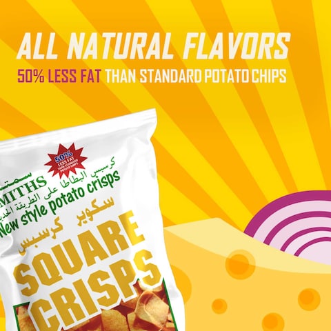 Smiths Square Crisps Cheese And Onion Flavour 25g