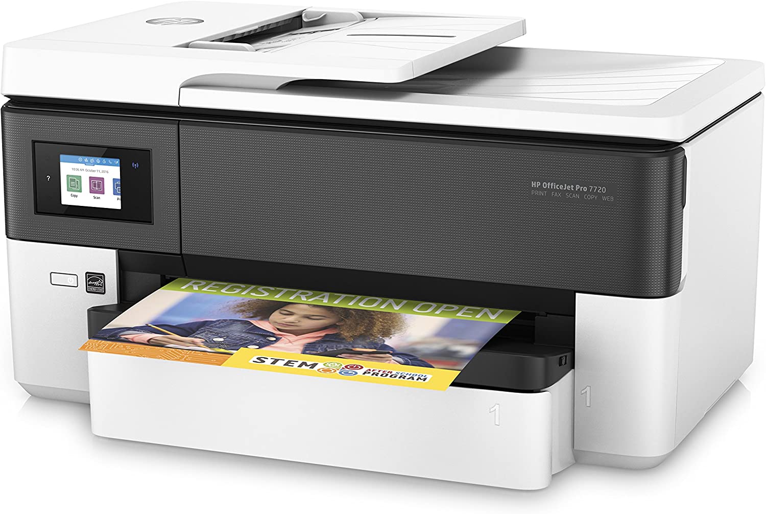 HP OfficeJet Pro Wide Format 7720 All-In-One Printer Wireless, Print, Scan, Copy, Fax - White [Y0S18A]