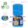 Eazy Kids Jumbo Bento Lunch Box w/t Insulated Jar - Space Expedition Blue