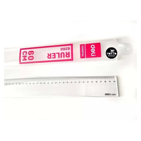 Deli Plastic Ruler - 60 Cm