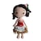 Handmade Natural Cotton Crochet Moana Toy Doll for Baby Friend Amigurumi Crochet Sleeping Buddy for Kids and Adults, 25cm
