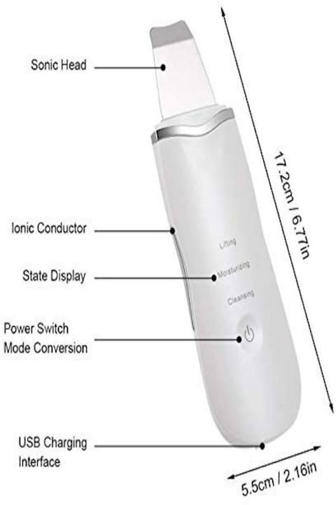 USB Ultrasonic Blackhead Remover Pore Blackhead Remover Facial Cleansing Tool