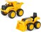 John Deere Sand Toys Dump Truck And Toy Tractor With Loader For Kids Aged 18 Months Up, 6 Inch, Yellow (Pack Of 2)