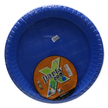 JINICE PLAIN RND PLATE 11 BLUE 25S