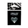 Lampa Stickers Symbol Heart Chrome 18MM