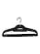 Yanek 100-Piece Non-Slip Velvet 360 Degree Swivel Hangers Set, Black, 40cm