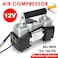 ضاغط هواء يونيفرسال مزدوج الأسطوانة 12 فولت 150 رطل لكل بوصة مربعة مع حقيبة للحمل