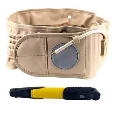 Generic-Lumbar Back Belt Loins Support Traction Air Decompression Pain Relieve Inflatable Massager Waist Protect Belt