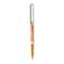 12-Piece Eye Fine Roller Pen 0.7mm Tip Orange Ink