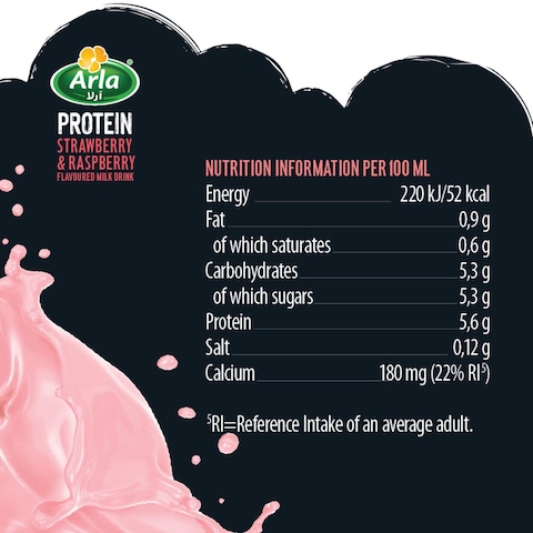 Arla Protein Strawberry and Raspberry Flavoured Milk Drink, 500ml
