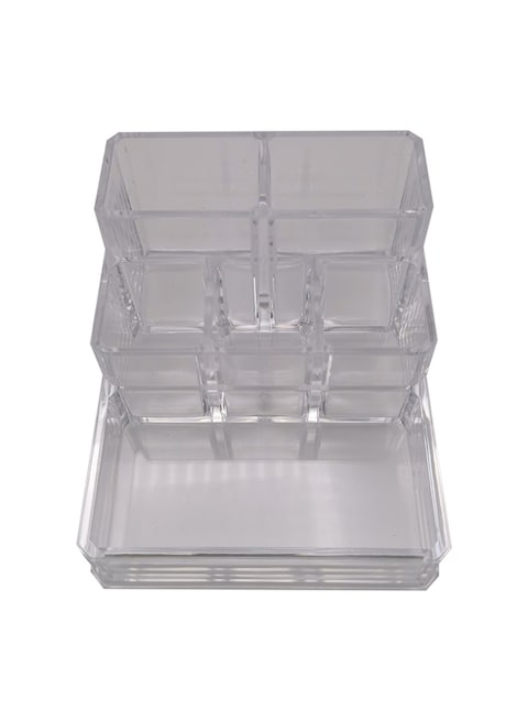 6 Spaces Clear Acrylic Lipstick Organizer Display Stand Cosmetic Makeup Organizer for Lipstick, Brushes