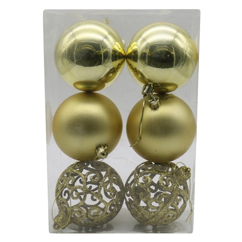 Christmas Balls 8cm x 6 Pieces