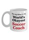 muGGyz Quote Printed Coffee Mug White/Blue 11Ounce