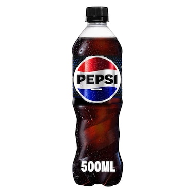 Pepsi Black Zero Sugar Carbonated Soft Drink 500ml