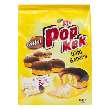 Eti Pop Kek Banana Mini Cake 144g