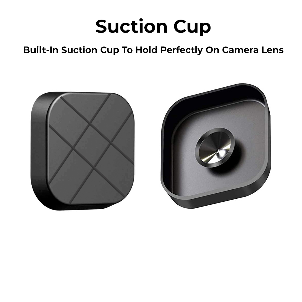 O Ozone Lens Cap Compatible With Gopro Hero 9 Lens Cap With Anti-Drop Built-In Suction Cup [ Action Camera Accessories ] Protective Lens Cover For Hero 9 Black