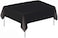 Markq Plastic Tablecloth for Rectangle Table 54" x 72" Disposable Table Cover for Bridal Shower Wedding Birthday Party Decorations (Black)