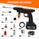 88V Cordless Portable Pressure Washer - Perfect for Car Wash Home, Car, Motorbike, Garden &amp; Bicycle - Complete with 6 Accessories, Including a High-Pressure Nozzle and a 5M Long Hose