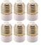 Lavish E27 To E14 Base LED Light Bulb Adapter Holder, Fireproof Socket, Bulb Converter (6-Pack)