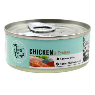 Ting Time Chicken And Salmon Cat Food 95g