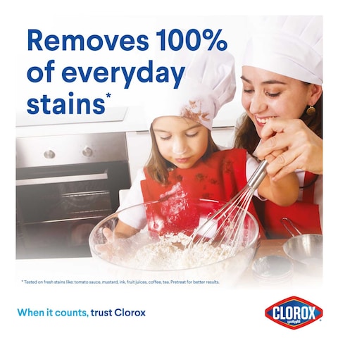 Clorox Clothes Liquid Stain Remover &amp; Supreme Whitener For White Clothes 500ml