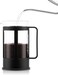 Bodum 1784-01 Kenya 4 Cup French Press Coffee Maker, Black, 0.5 L, 17 Oz