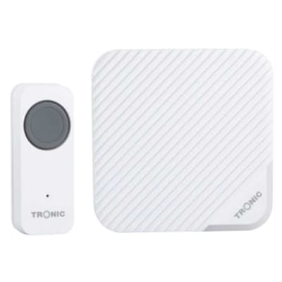 Tronic WD-3609WH Wireless Push Button Doorbell White