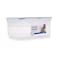 Lock &amp; Lock Rectangular Double Keeper Food Container Clear/Blue 1.4L